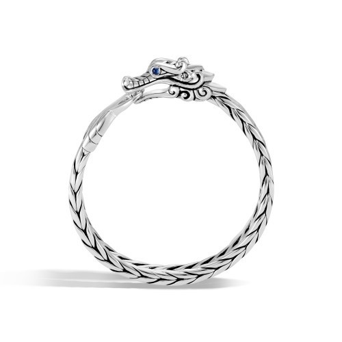 John Hardy 9mm Naga Dragon Bracelet with Blue Sapphires