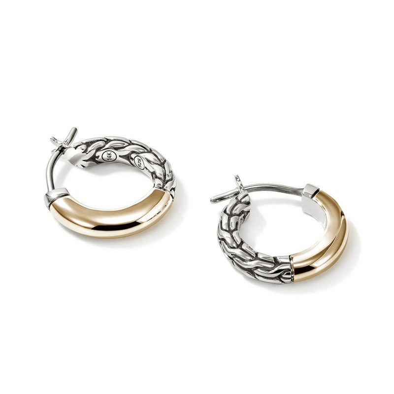 John Hardy 14mm Essential Crossover Hoops