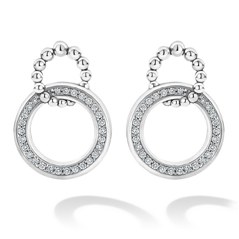 Lagos Caviar Spark Double Circle Earrings