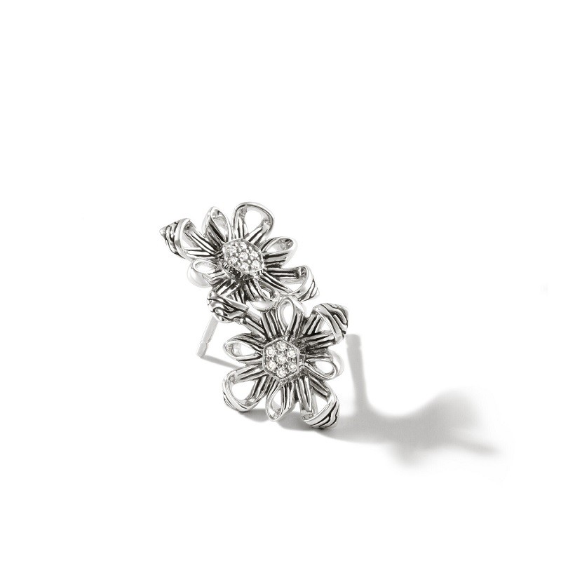 John Hardy Classic Chain Diamond Earrings