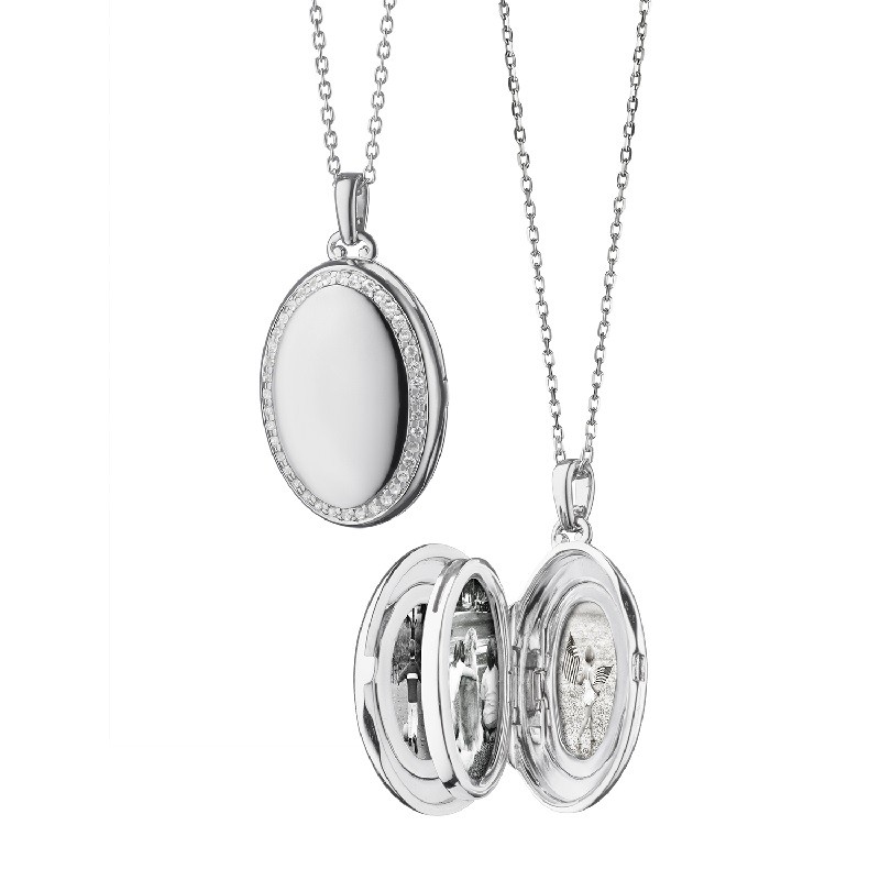 Monica Rich Kosann The Four Image Midi Sapphire Locket