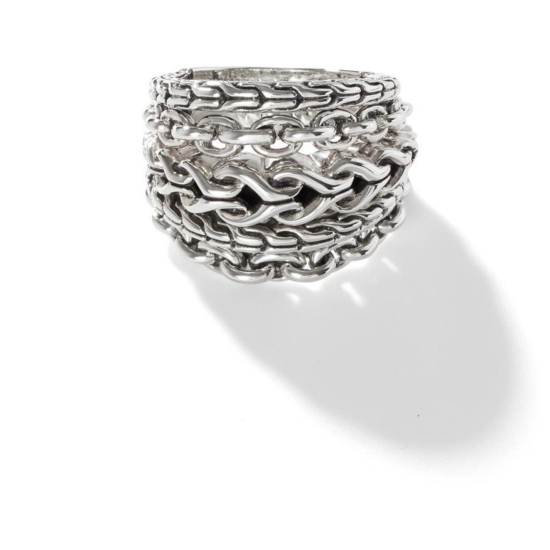 John Hardy Asli Remix Stacked Ring