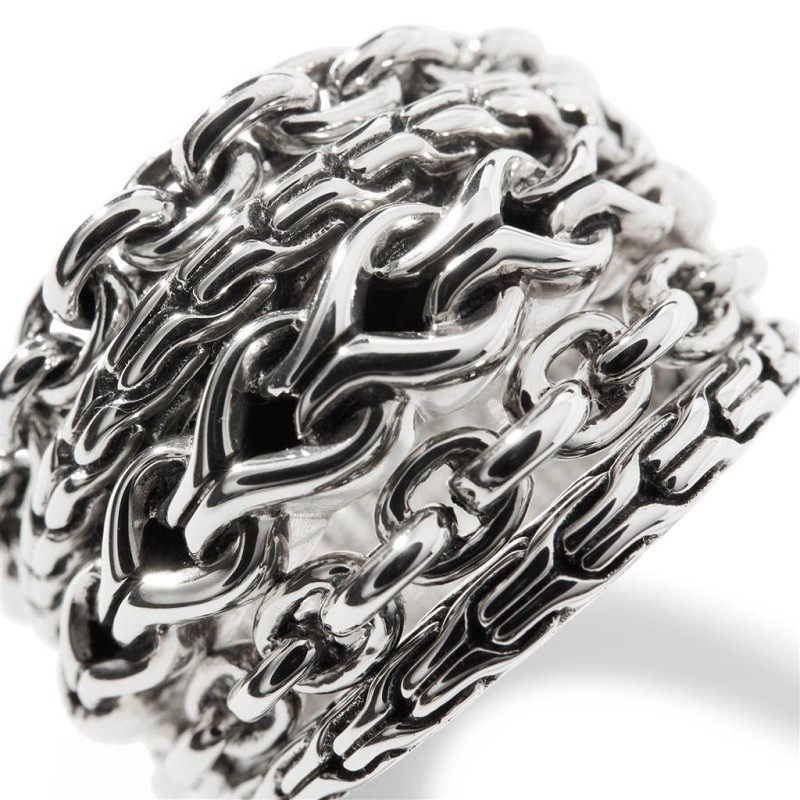 John Hardy Asli Remix Stacked Ring