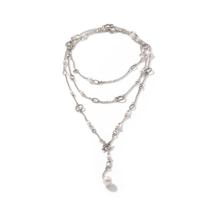 John Hardy Pearl Transformable Sautoir Necklace
