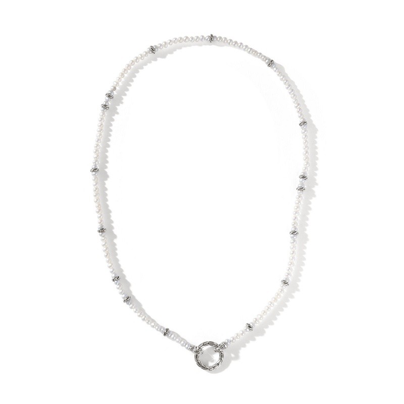 John Hardy Classic Chain Pearl Necklace