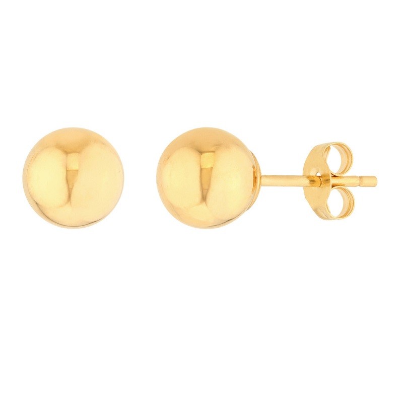 6 MM Ball Stud Earrings