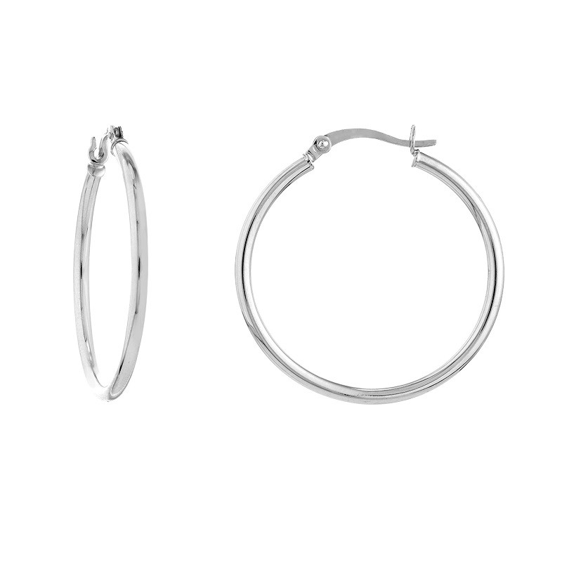 Polished 10KW Hoops 2X30MM