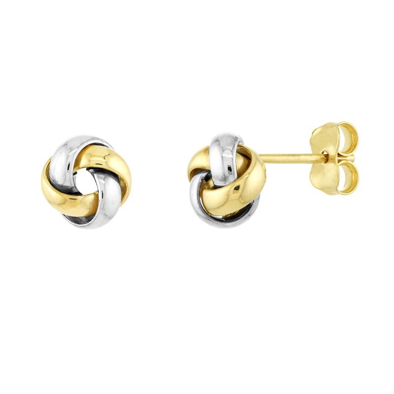 4 Loop Love Knot Post Earrings