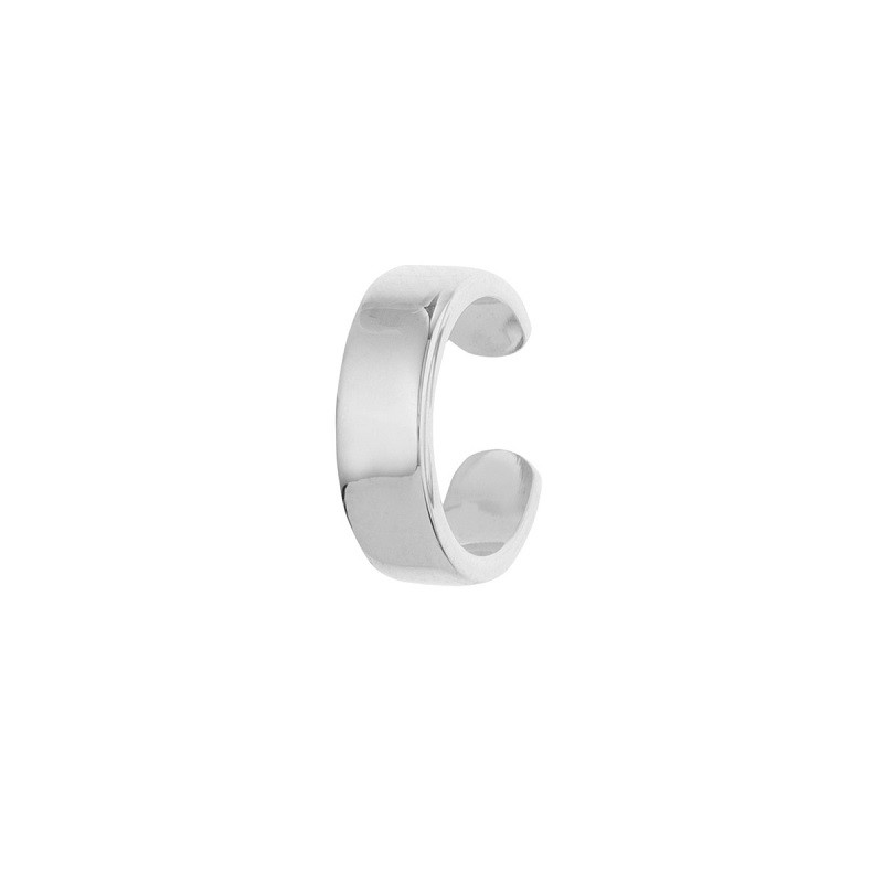 Flat White Gold Ear Cuff