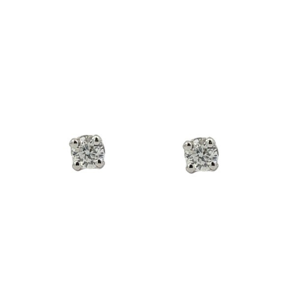 0.15 Carat Diamond Studs in 14K White Gold