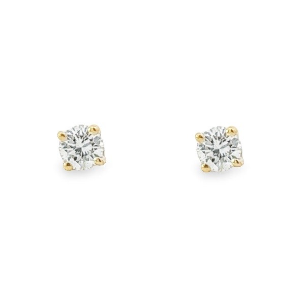 0.30 Carat Diamond Studs in 14K Yellow Gold