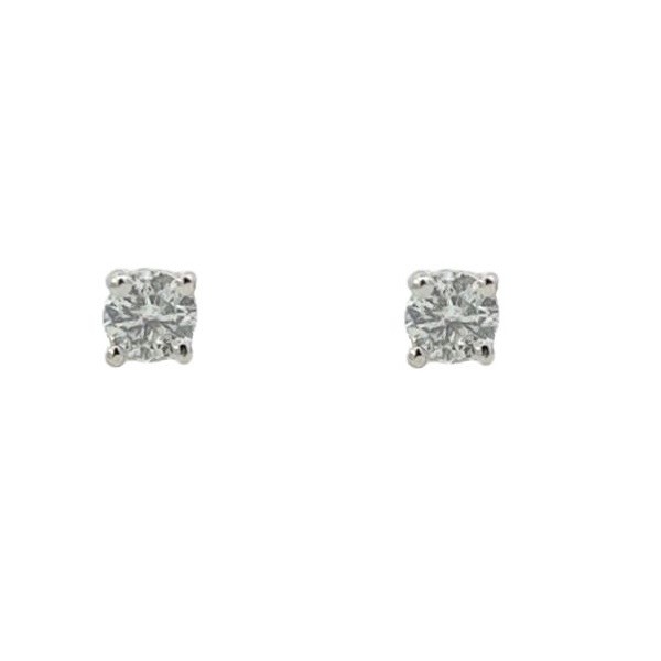 0.30 Carat Diamond Studs in 14K White Gold
