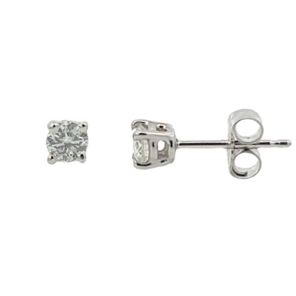 0.30 Carat Diamond Studs in 14K White Gold