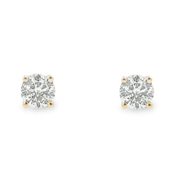 0.60 Carat Diamond Studs in 14K Yellow Gold