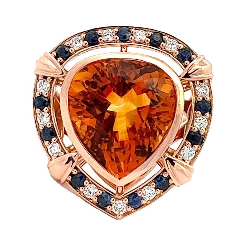 Pear Spirit Ring in 14K Rose Gold
