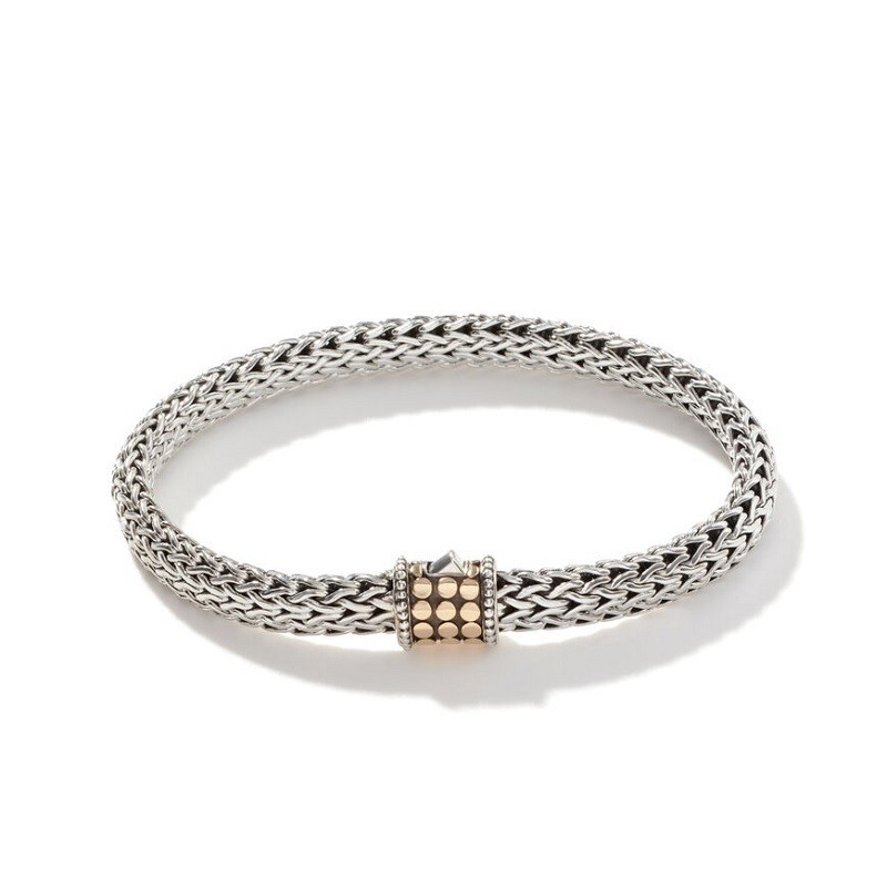 John Hardy 6.5mm Dot Station Bracelet