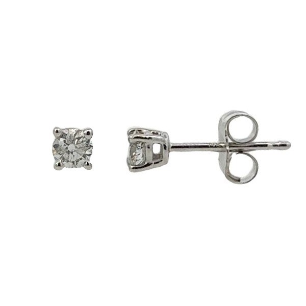 0.25 Carat Diamond Studs in 14K White Gold