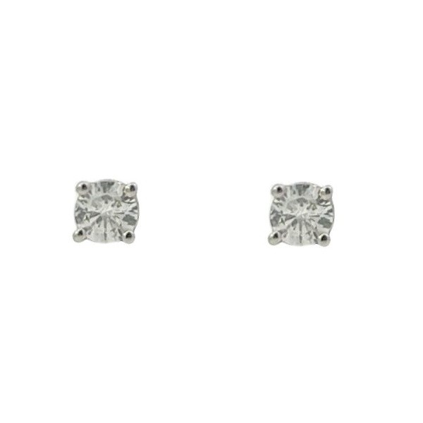 0.40 Carat Diamond Studs in 14K White Gold