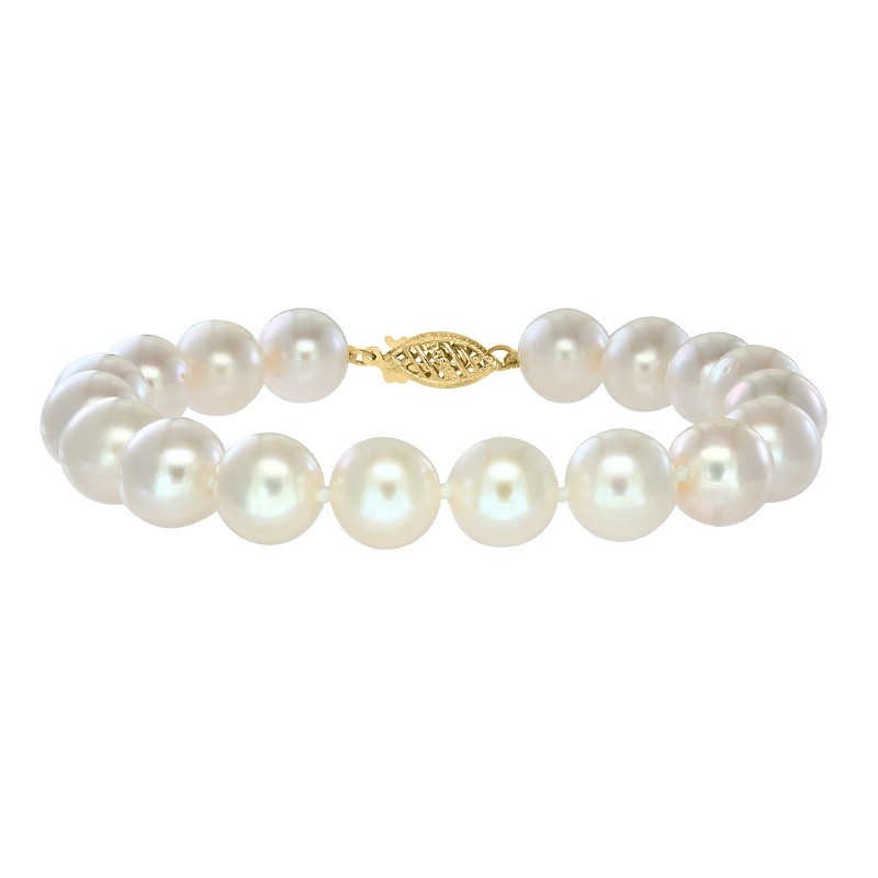 14Y 9x9.5MM Freshwater Pearl Bracelet