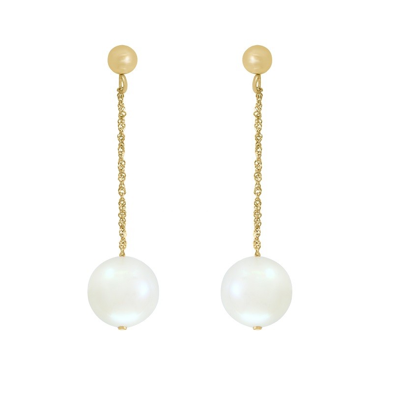 14Y Freshwater Pearl Drop Studs