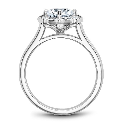 Engagement Ring With Floral Halo