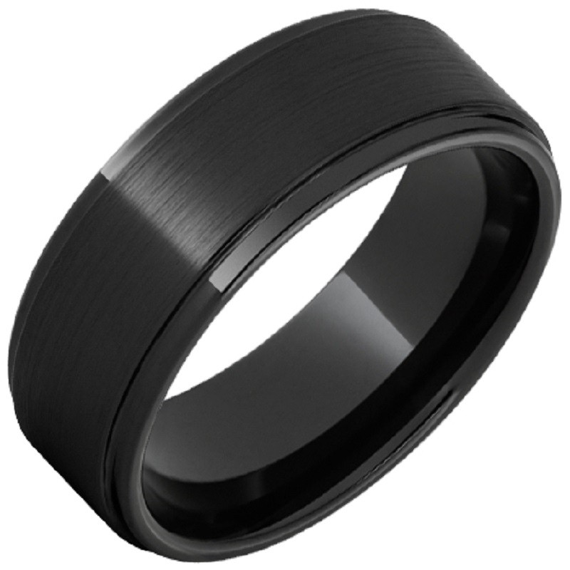 BLACK DIAMOND CERAMIC GROOVED EDGE WITH SATIN FINISH