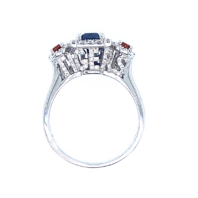 STERLING SILVER AUBURN TIGERS WITH DIAMONDS