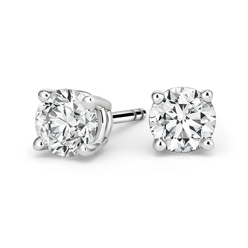 0.15 Carat Diamond Studs in 14K White Gold