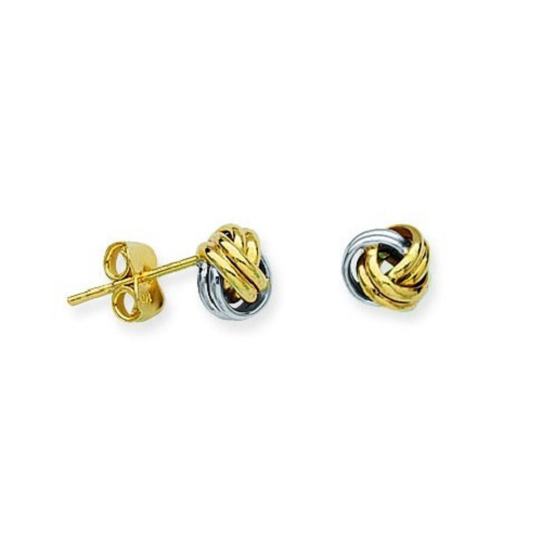 Small Love Knot Earrings 10K