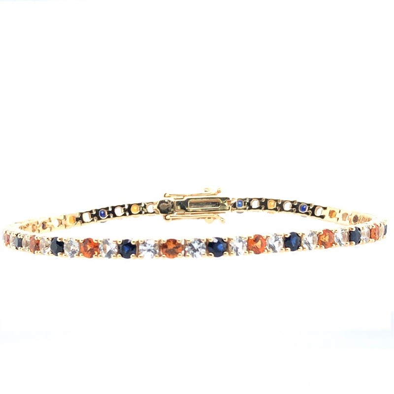Medium Sapphire Spirit Bracelet in 14K Yellow Gold