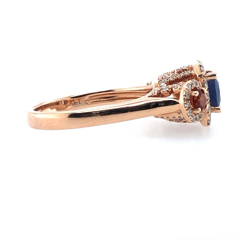 War Eagle Ring with Diamonds in Rose Gold