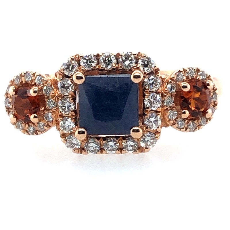 War Eagle Ring with Diamonds in Rose Gold
