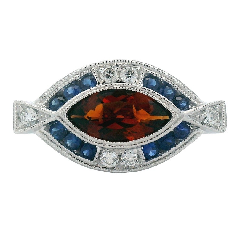 Marquise Citrine Spirit Ring