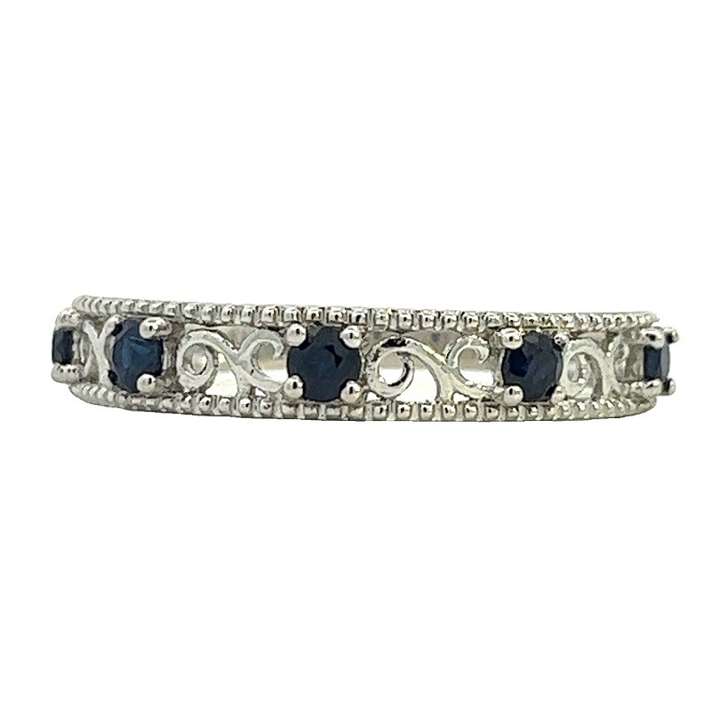 14W Sapphire Filigree Ring