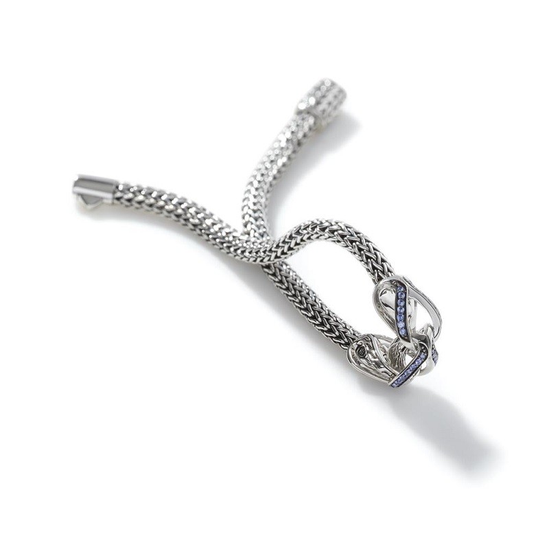 John Hardy 5mm Asli Station Bracelet with Blue Sapphire