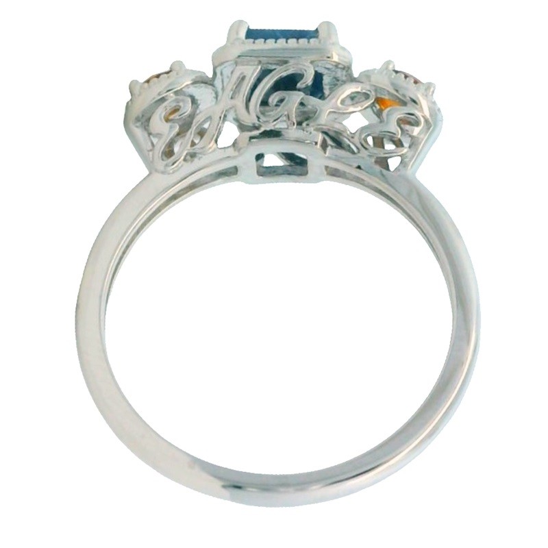 War Eagle Ring with Milgrain in Sterling Silver