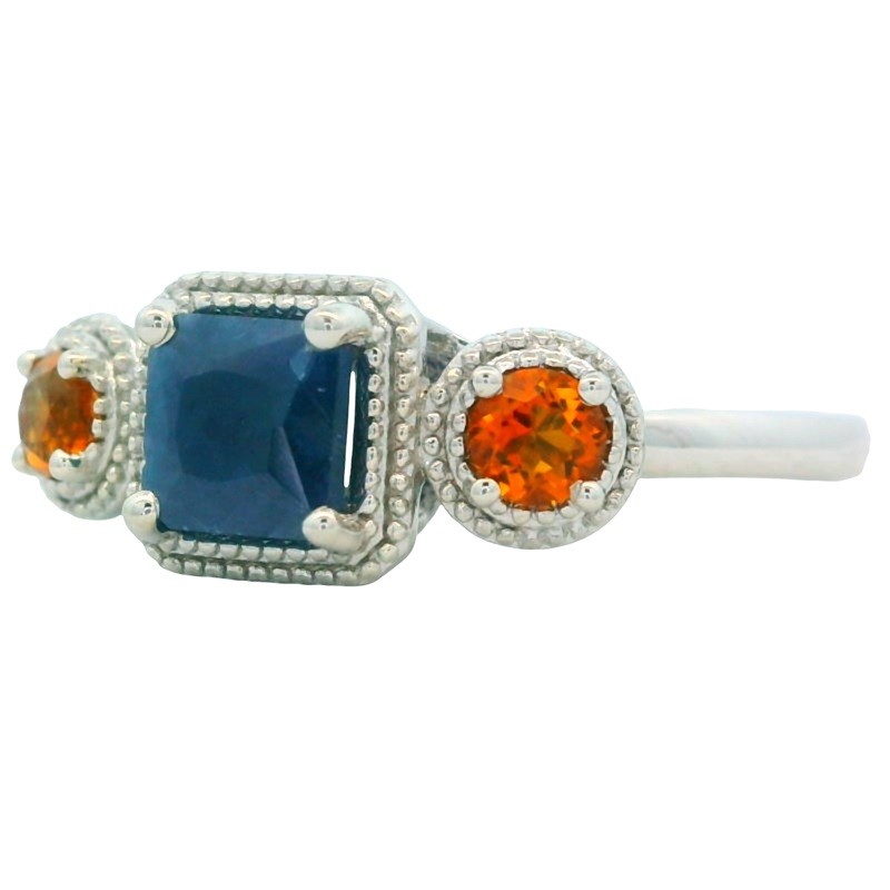 War Eagle Ring with Milgrain in Sterling Silver