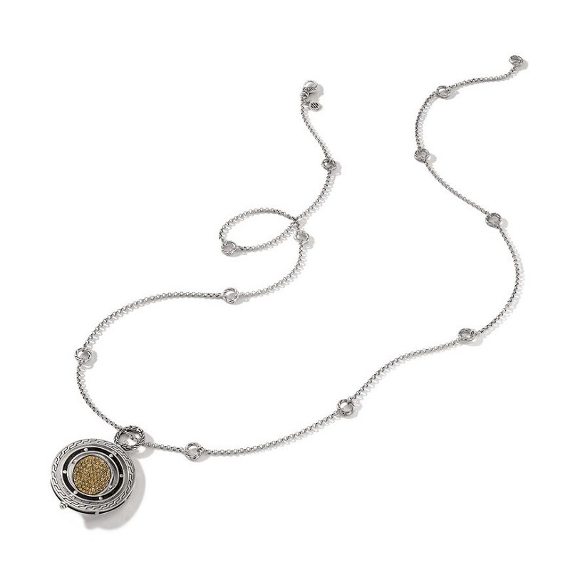 John Hardy Citrine Moon Door Pendant Necklace