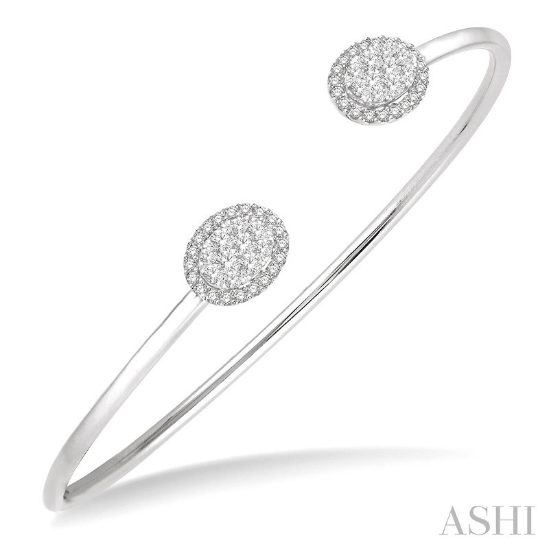 Ashi 5/8 CTW Oval Lovebright Essential Cuff