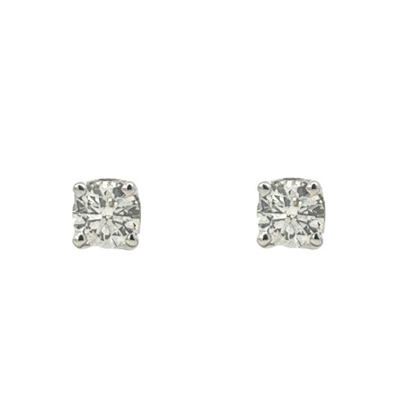 0.40 Carat Diamond Studs in 14K White Gold