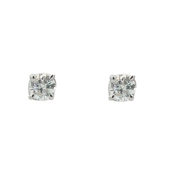 0.50 Carat Diamond Studs in 14K White Gold