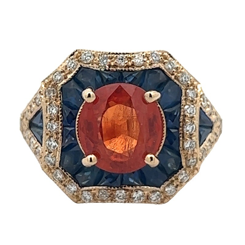 Bold Blue Sapphire Spirit Ring