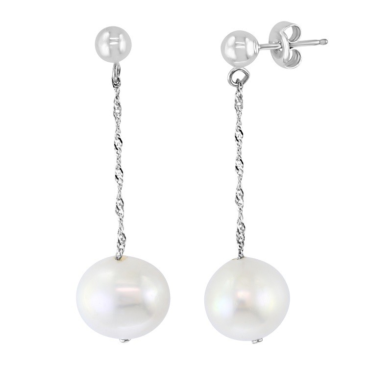 14W Freshwater Pearl Drop Studs
