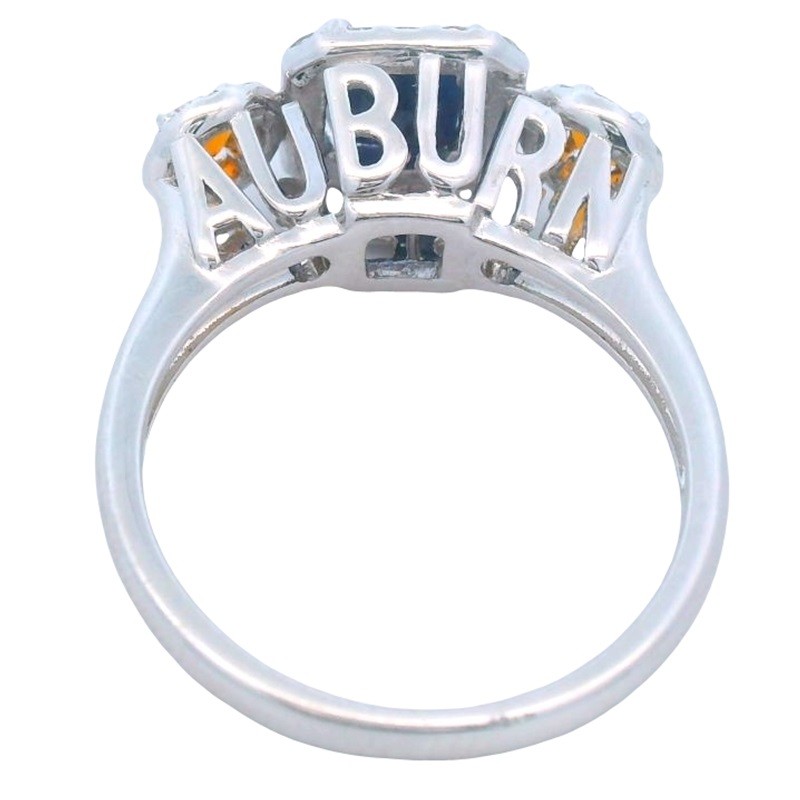 STERLING SILVER AUBURN TIGERS RING