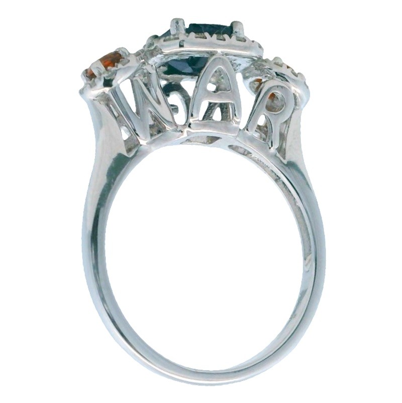 STERLING SILVER WAR EAGLE RING