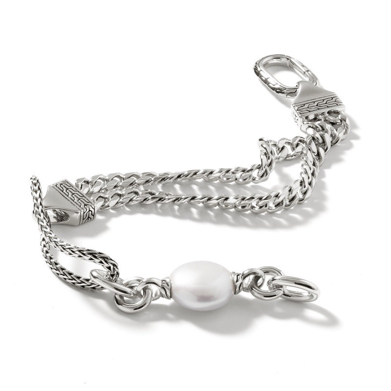 John Hardy Classic Chain Pearl Link Bracelet