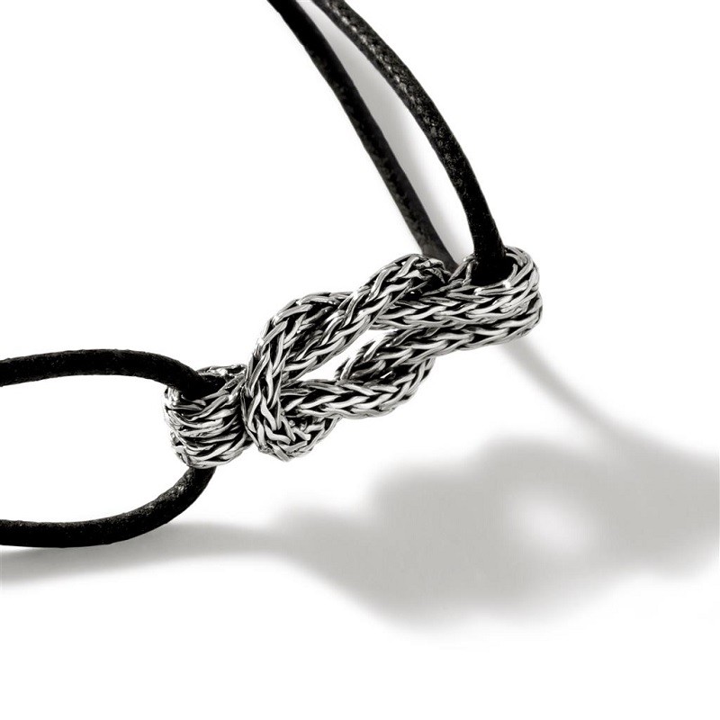 John Hardy Love Knot Black Cord Bracelet