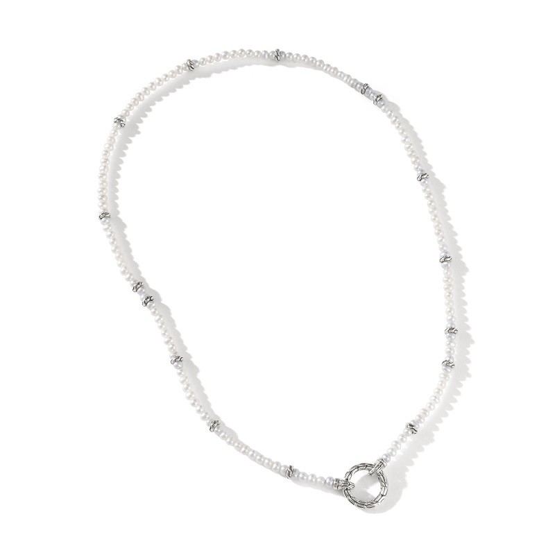 John Hardy Classic Chain Pearl Necklace
