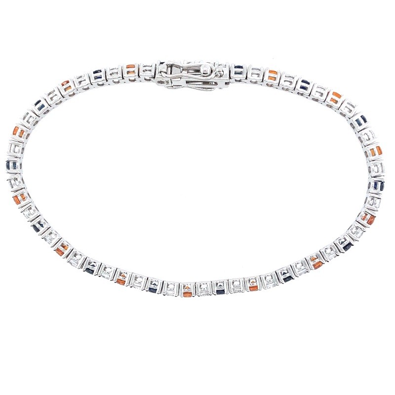 Medium Sapphire Spirit Bracelet in 14K White Gold