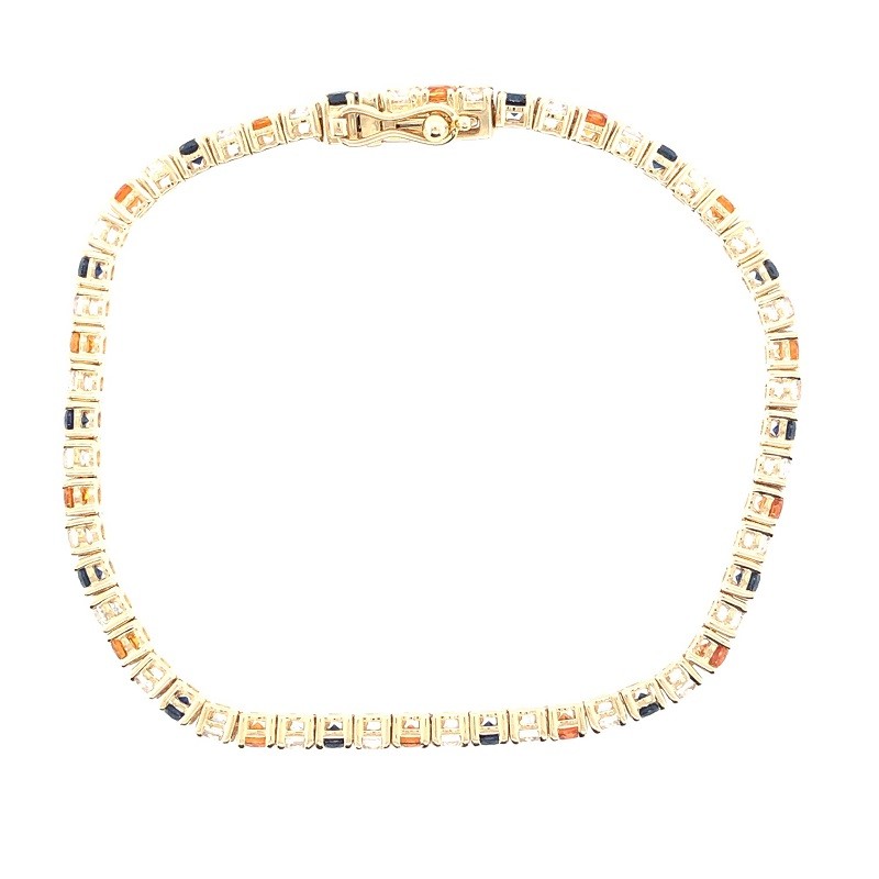 Medium Sapphire Spirit Bracelet in 14K Yellow Gold